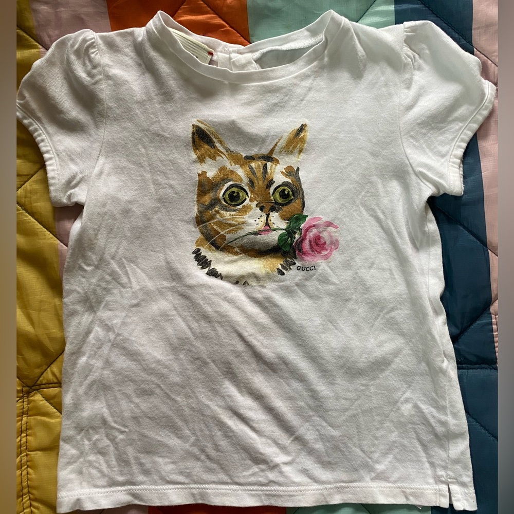Gucci cat shirt 3T
